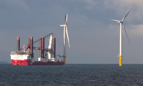 Teesside offshore windfarm. 