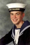 Nicholas Wright in his sailing uniform.