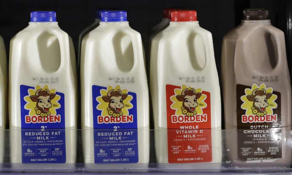 Borden milk for sale Monday in Richmond Heights, Ohio. 