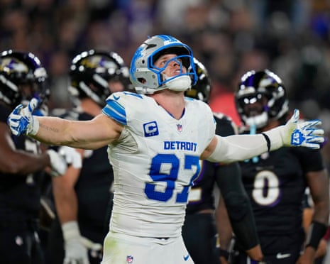 Lions to give Aidan Hutchinson non-QB record of $141m in guaranteed money | Detroit Lions | The Guardian