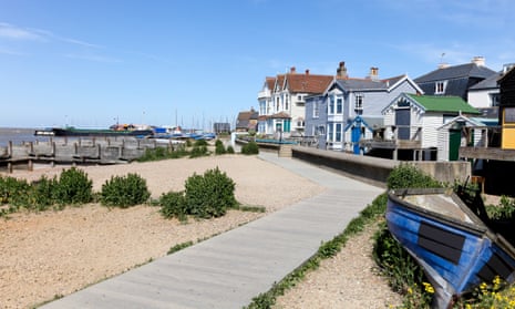 Seafront houses at Whitstable, Kent