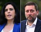 Victorian Liberal MP Matthew Guy denies accusation he assaulted Moira Deeming in incident allegedly captured by CCTV