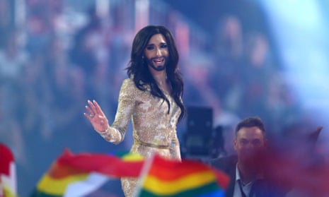 Phoenix night … Eurovision 2014 winner Conchita Wurst.