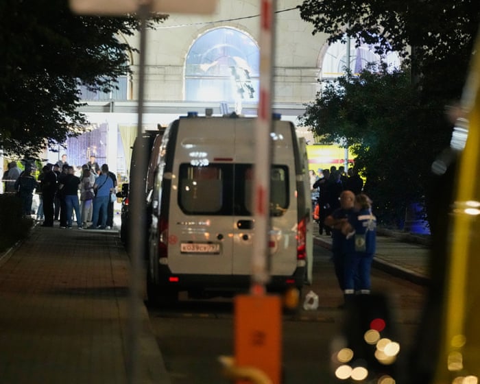 Head of drone manufacturer critically injured in car bomb in Russia — image supplied by The Guardian World's feed