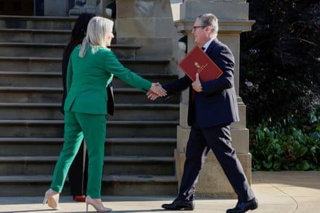 Prime Minister Keir Starmer met with Northern Ireland First Minister Michelle O'Neill in Stormont this morning.