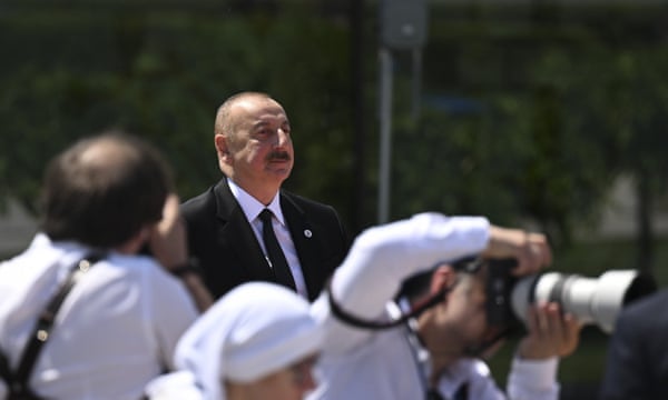 Azerbaijani president Ilham Aliyev in Moldova in June.