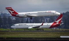 Qantas jets at Sydney airport
