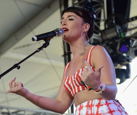 Musician Jessie Ware performs onstage during day 3 of the 2013 Coachella Valley Music And Arts Festival at The Empire Polo Club on April 14, 2013 in Indio, California