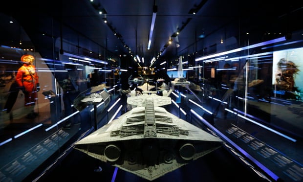 Ready for takeoff ... starships from the Star Wars film series on display at the MAK museum in Vienna.