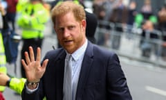 Prince Harry, pictured outside the Rolls Building of the high court in London on 7 June.
