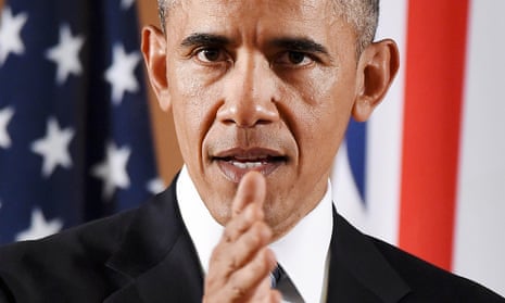 Obama speaks during a press conference with Cameron on Friday.