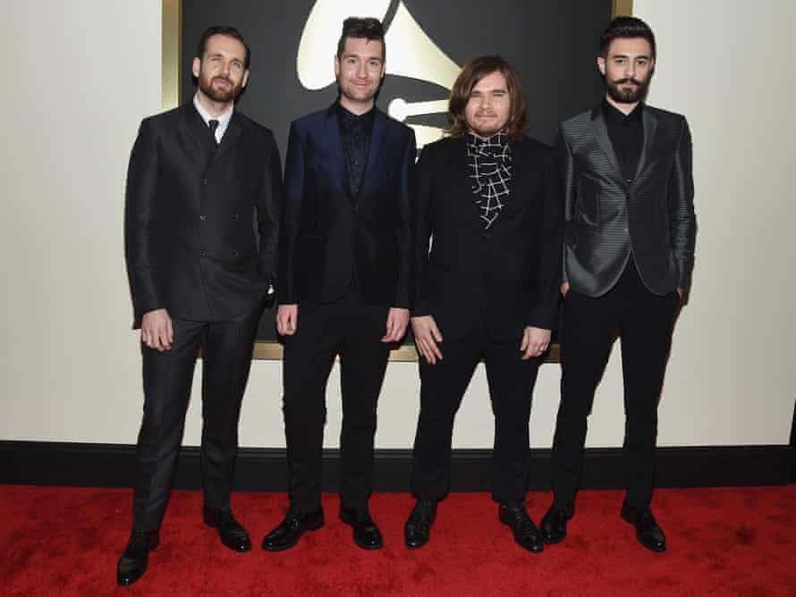 Bastille (left to right) Will Farquarson, Dan Smith, Chris Wood and Kyle Simmons