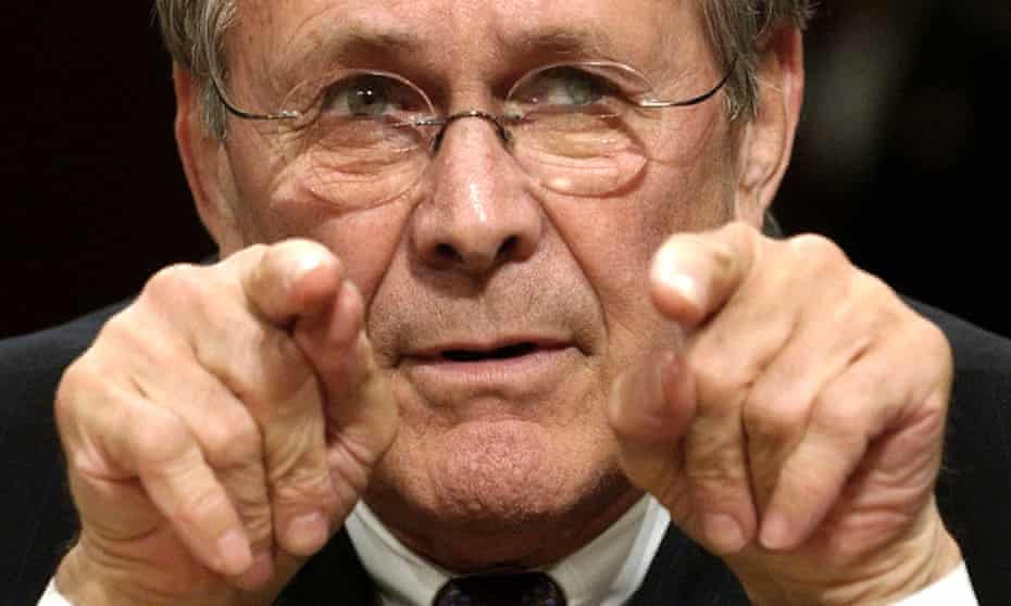 Defense Secretary Donald Rumsfeld testifies before the federal panel reviewing the Sept. 11 attacks in 2004
