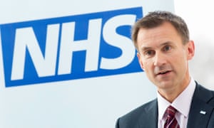Health secretary Jeremy Hunt