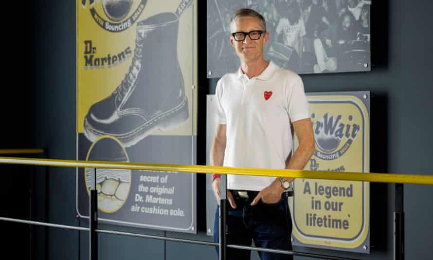 Dr. Martens CEO Dr. Kenny Wilson at the factory headquarters near Wellingborough