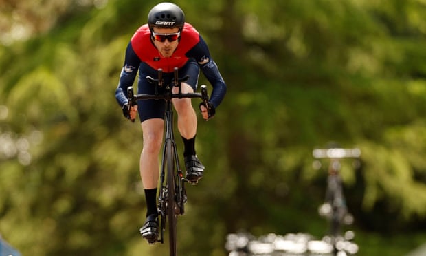 Cyclist Jim Horton of the Falkland Islands.
