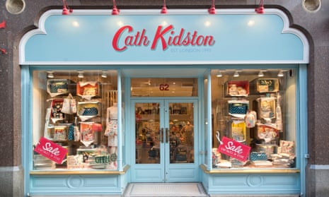 The storefront of the home furnishing and fashion retailer Cath Kidston on King Street in Manchester.