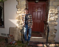 Ken Johnson photographed at his home in Altadena, CA. Experience: A bear moved into my home