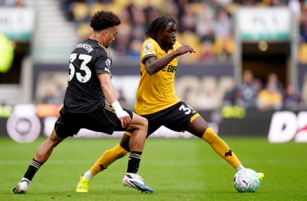 Mateus Mané in action for Wolves against Fulham in May.