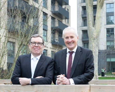 Justin Tibaldi, managing director, Berkeley Capital (left), with Rob Perrins, chief executive, Berkeley Group