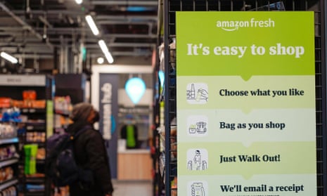 An Amazon Fresh store in Ealing, west London, in 2021.
