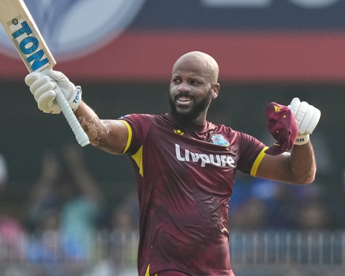 Three centurions propel West Indies to record ODI total against India
