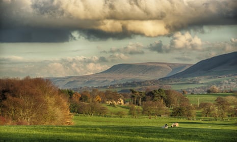 Pendle Hill, Clitheroe, Forest of Bowland, Lancashire, England