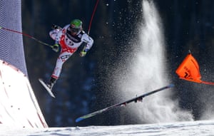Sports, first prize, singles - Christian Walgram - FIS Alpine World Ski Championships: Czech Republic’s Ondrej Bank crashes during the Alpine Combined race in Beaver Creek, Colorado, US