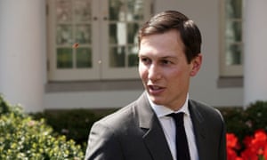 Jared Kushner leaves a Rose Garden event in which Trump gave remarks on tax cuts.