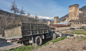 An old Soviet truck in Mestia.