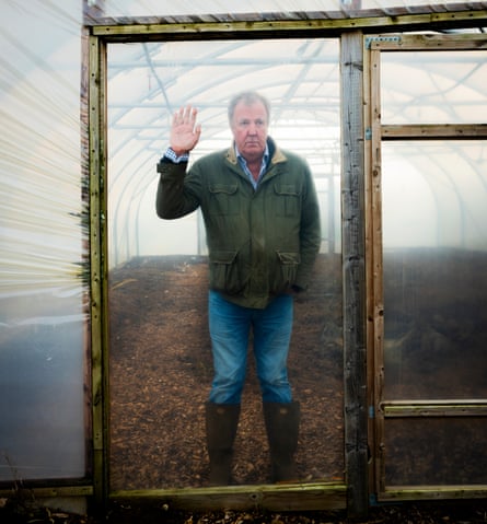 Jeremy Clarkson photographed at his farm, March 2024