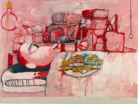 Painting, Smoking, Eating, 1973, by Philip Guston.