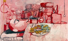 Philip Guston, Painting, Smoking, Eating, 1973. 
Oil on canvas, 196.9 × 262.9 cm.
Stedelijk Museum, Amsterdam.