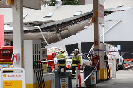 Emergency crews at the scene in Ultimo
