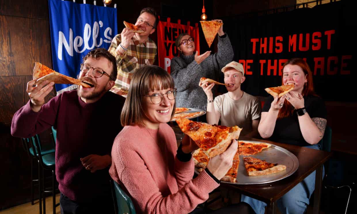 Nell’s Pizza at Kampus in Manchester, a good value place to eat recommended by chef Sam Grainger. Photograph: Jon Super/The Observer