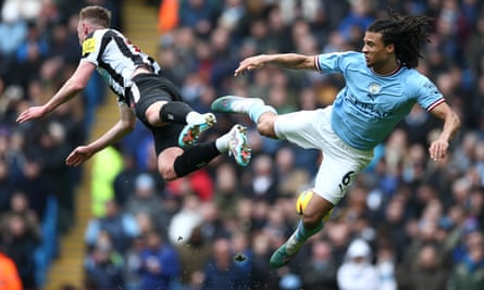 Manchester City and Newcastle played out a fiery clash at the Etihad Stadium.