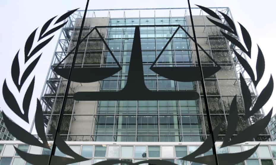 The headquarters of the international criminal court in The Hague, Netherlands.