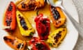 Yotam Ottolenghi's parmesan-stuffed and grilled baby peppers.
