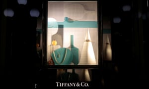 The logo of US jeweller Tiffany & co