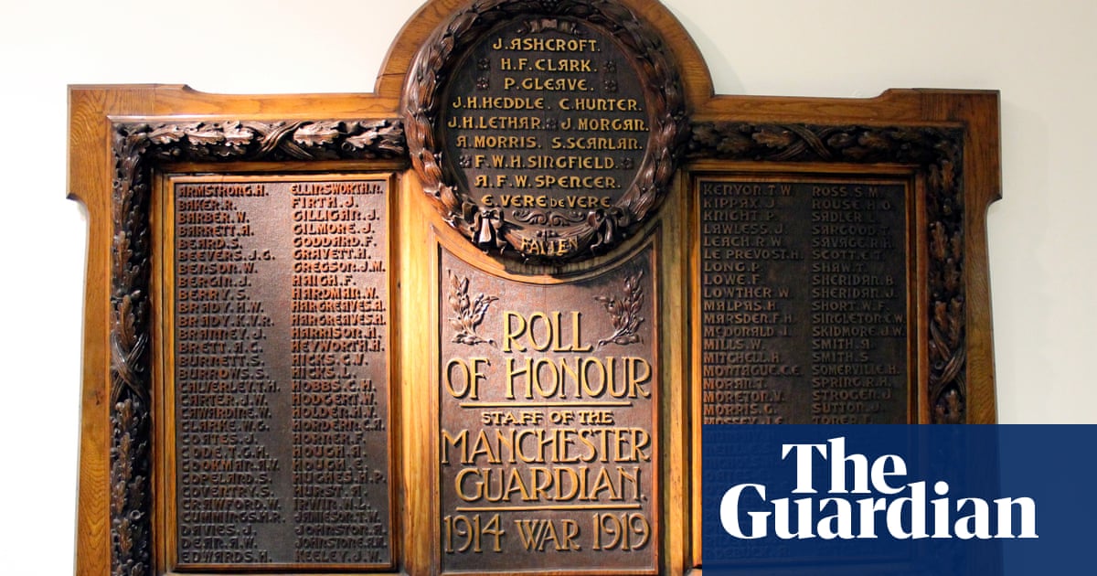The First World War And Manchester Guardian Staff Gnm Education Centre The Guardian