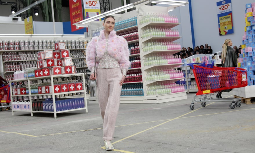 The Chanel supermarkets how, 2014, now the stuff of fashion legend.