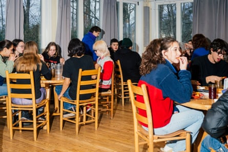 Lunchtime at Buxton school.