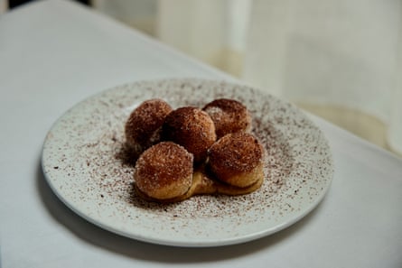 Tiramisu doughnuts, Trattoria Burro, London.