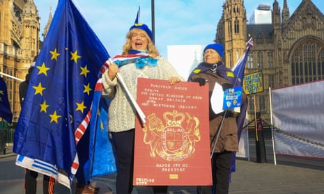 Pro Europe protesters from SODEM Stand of Defiance European Movement