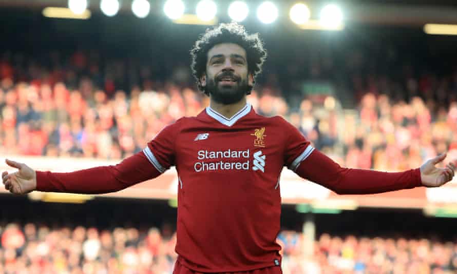 Mohamed Salah has scored a record 32 Premier League goals in a single 38-game season.