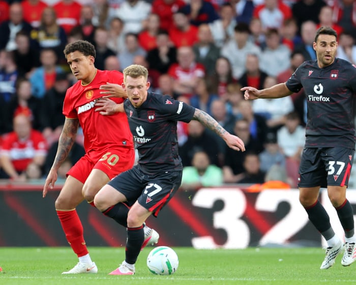 Middlesbrough v Wrexham: Carabao Cup first round – live — image supplied by The Guardian Sport's feed