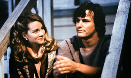 Laura Linney and Paul Gross in the TV mini-series of Tales of the City.