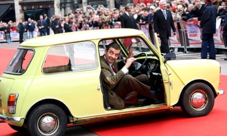 ‘One of the most successful shows in the world’ … Rowan Atkinson in Mr Bean’s yellow Mini.