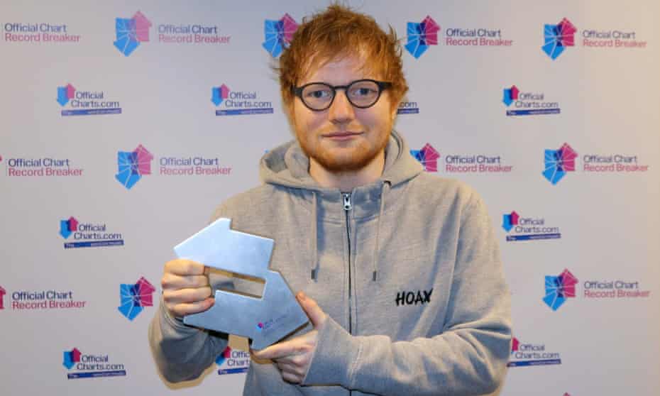 Ed Sheeran Has 16 Songs In The Top 20 And It S A Sign Of How Sick The Charts Are Ed Sheeran The Guardian