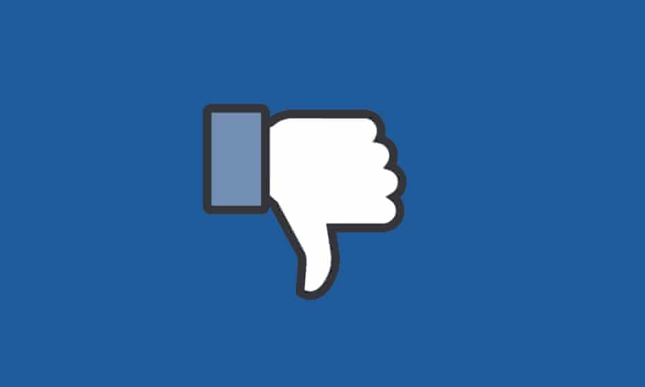 Facebook thumbs down symbol